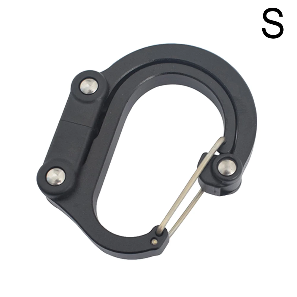 Оптовая продажа Открытый Карабин зажим поворотный крюк алюминиевый сплав d тип