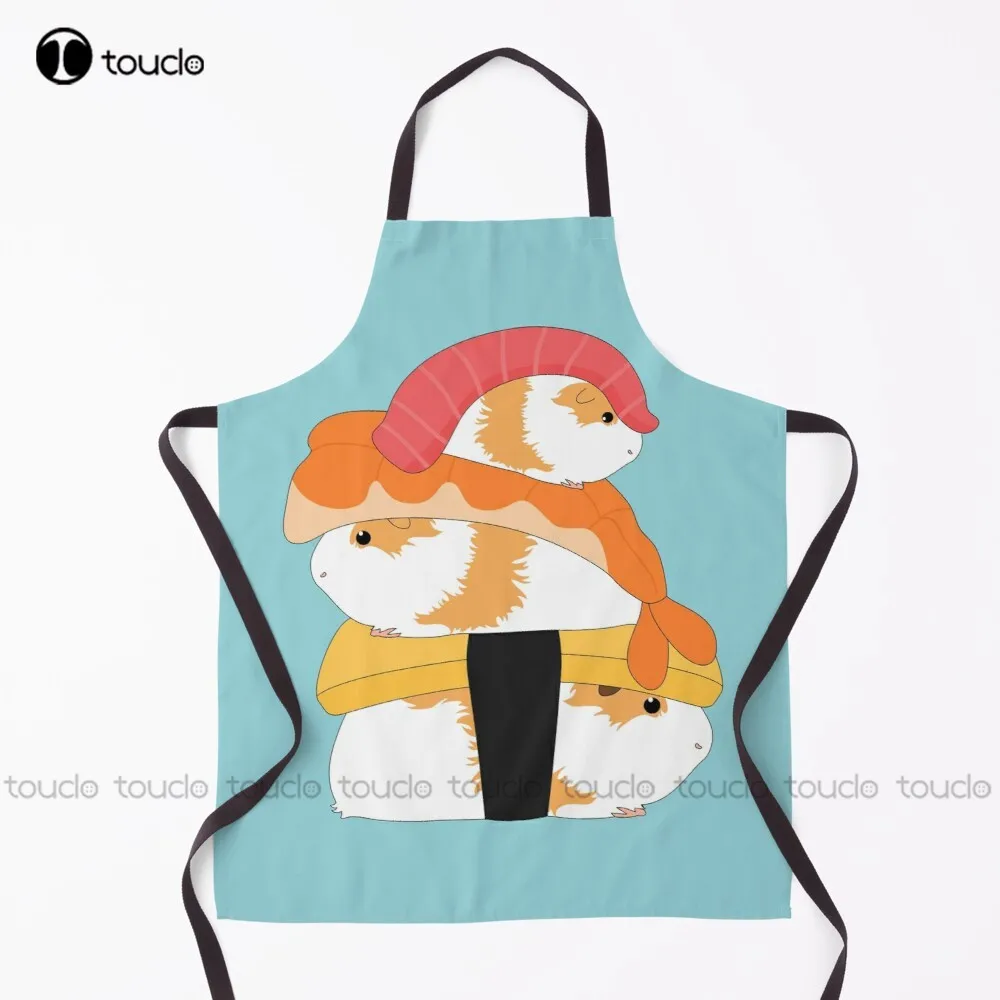 

Guinea Pig Sushi Apron Hairdresser Apron For Women Men Unisex Adult Garden Kitchen Household Cleaning Apron