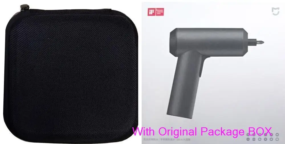 With Package Box Xiaomi Mijia Беспроводная перезаряжаемая отвертка 3,6 V 2000mAh Li-Ion 5N. m электрическая отвертка с винтом 12PcsS2 Xiomi smart Bits - Color: With Package Box