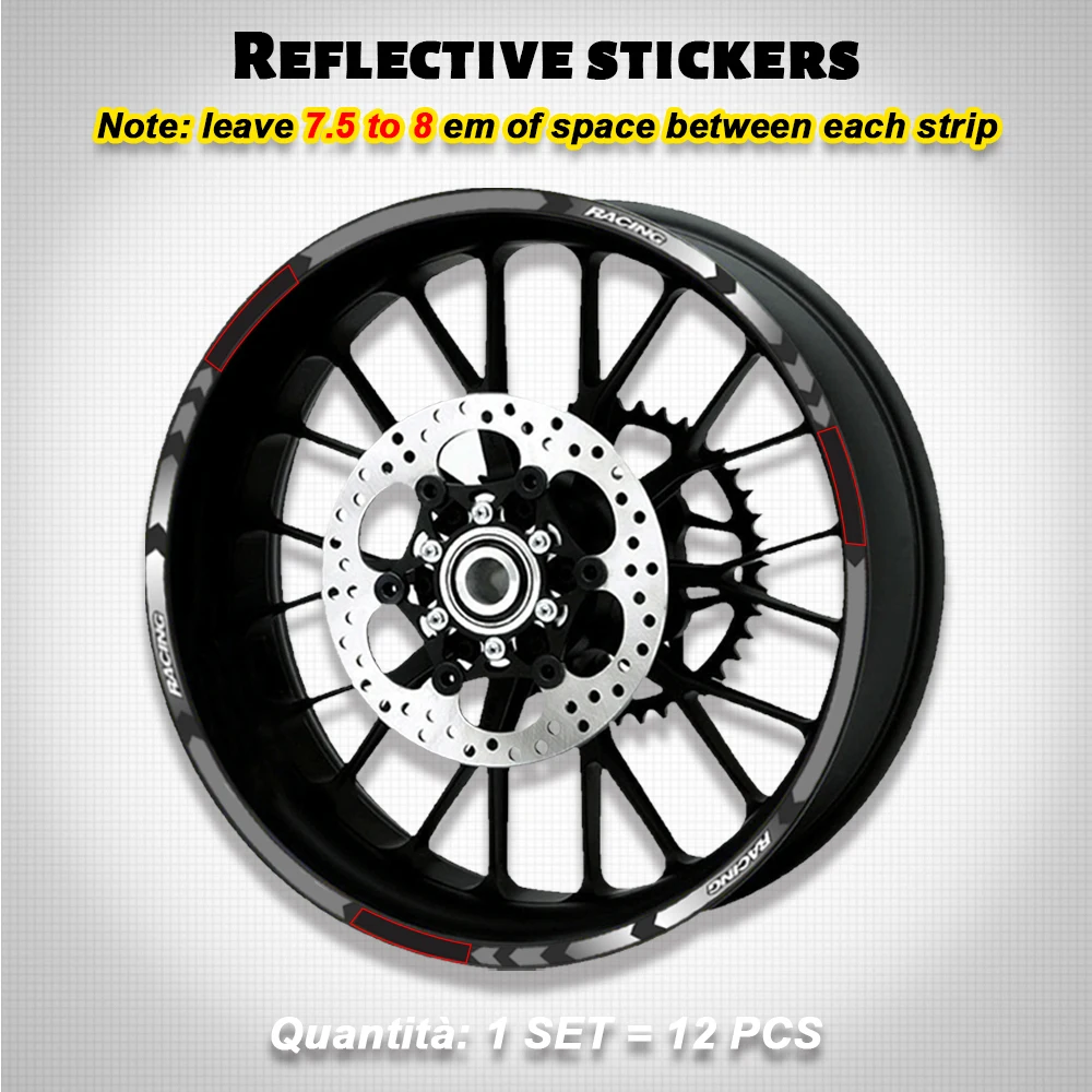 

High Quality Motorcycle wheel decals Reflective stickers rim stripes For YAMAHA MT-07 MT07 motorbike mt07