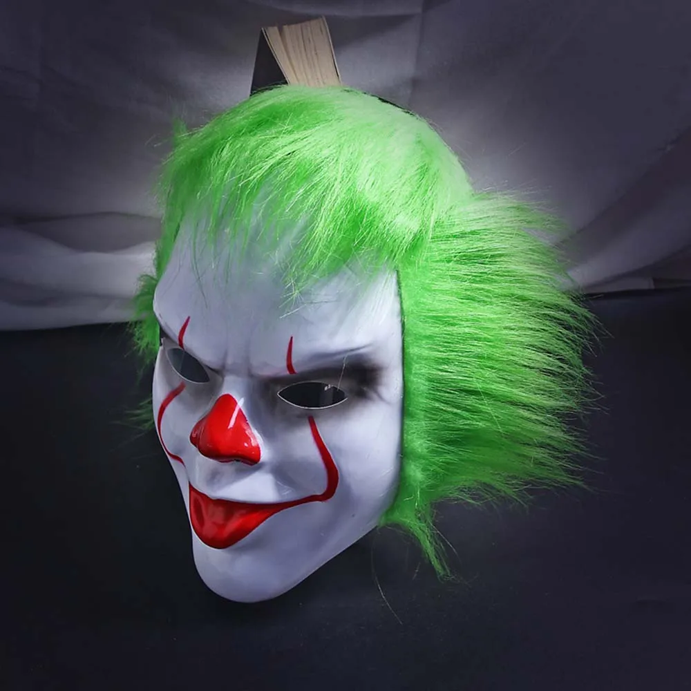 Новые забавные маски клоуна из фильма ужас Джокер для женщин и мужчин косплея