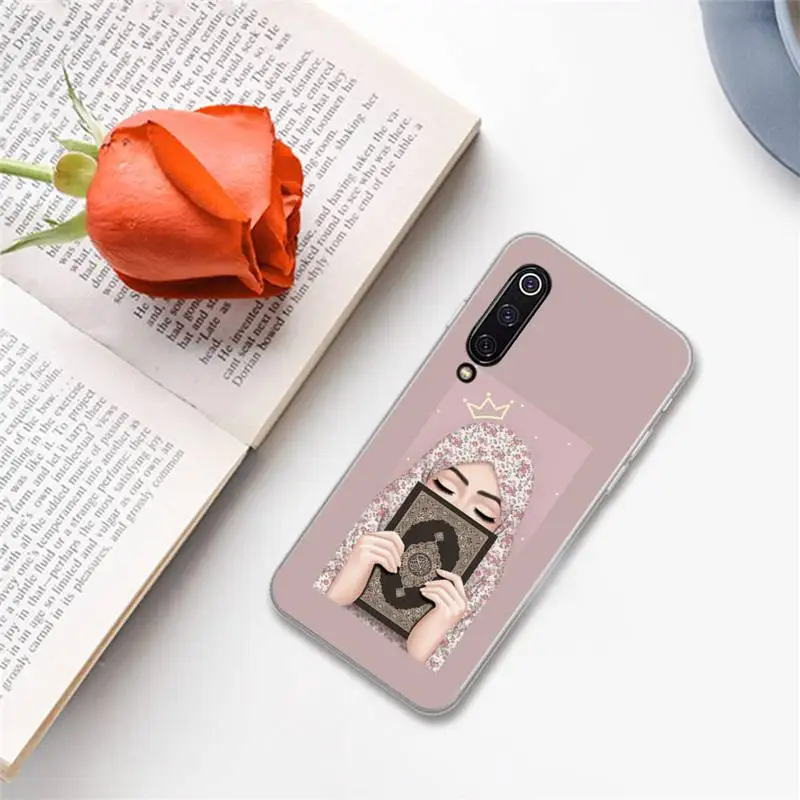 

Muslim Islamic Arabic Hijab Face Gril Phone Case For Xiaomi Redmi note 7 8 9 A t k30 max3 9 s 10 pro lite