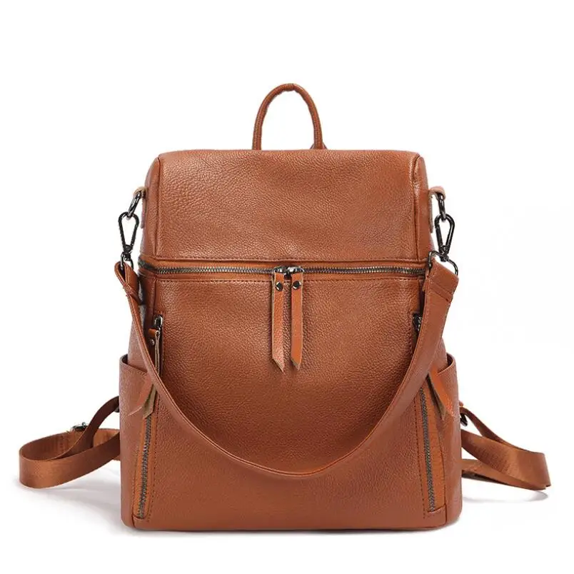 Рюкзак унисекс для отдыха 100% натуральная коровья кожа высокое качество Воловья