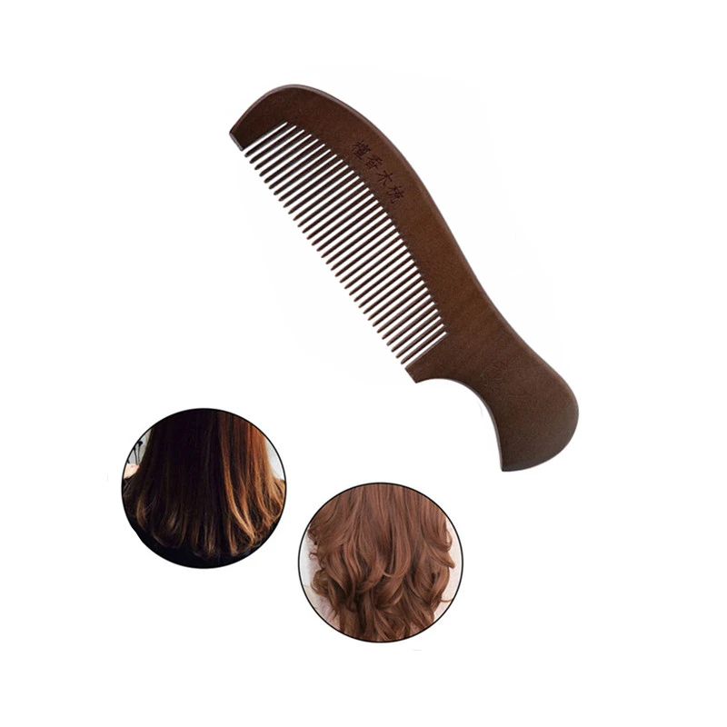 1 шт. натуральный уход за здоровьем черная груша деревянная расческа для волос