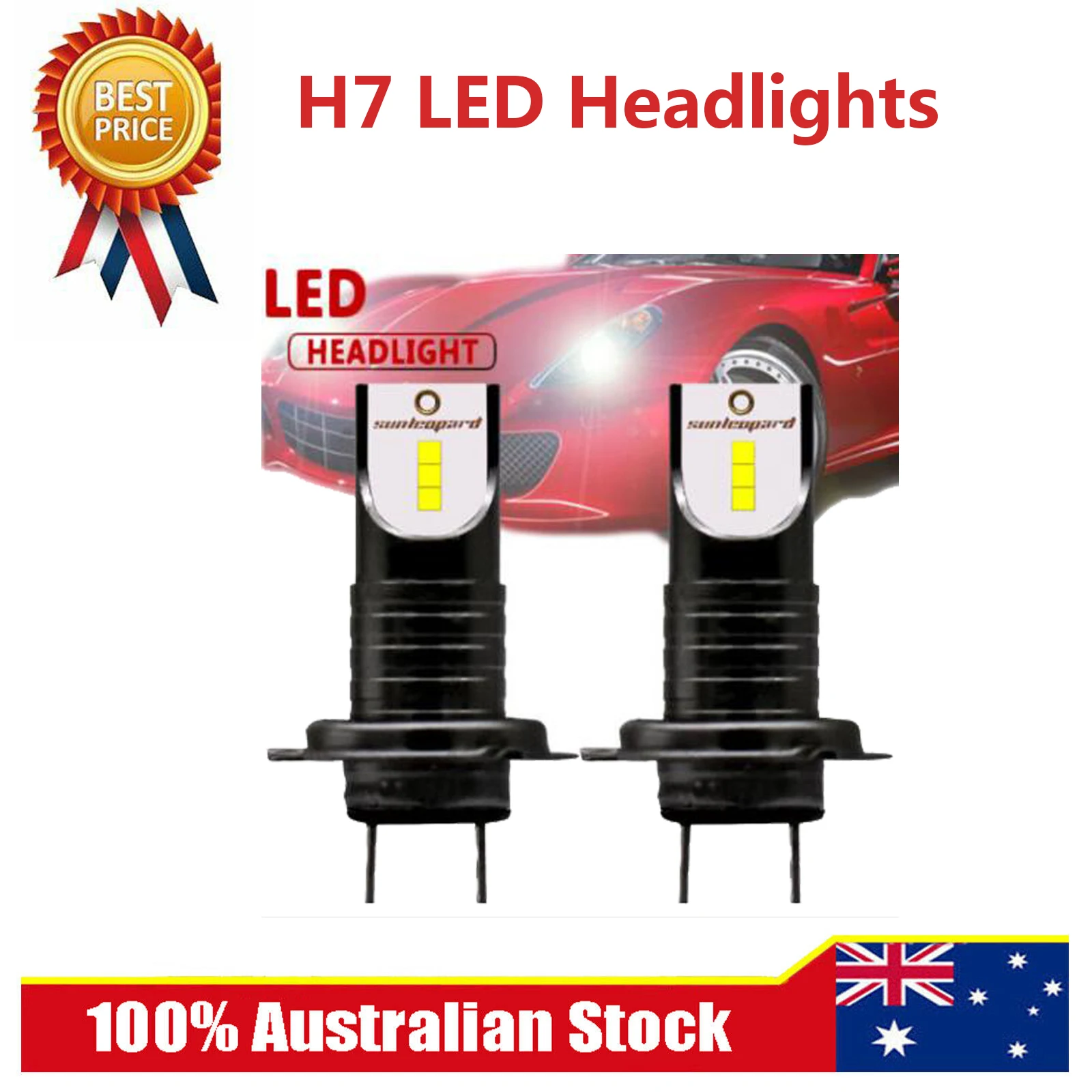 Комплект для переоборудования светодиодных фар H7 110 Вт 6000 лм 360 К|Передние LED-фары