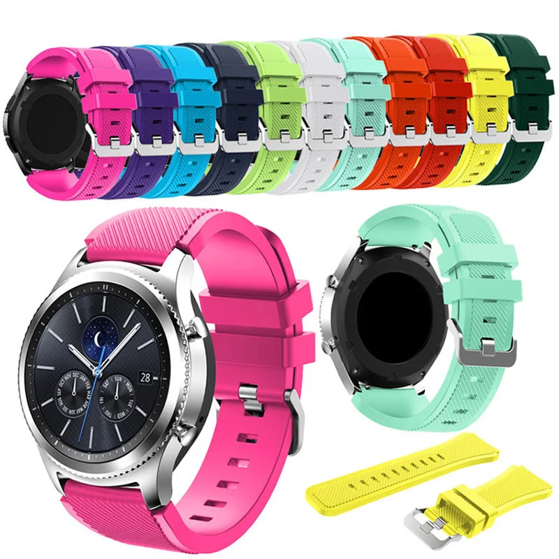 22 мм ремешок для часов Galaxy watch 46 42 active 2 Samsung gear S3 Frontier strap huawei GT amazfit bip 47 44