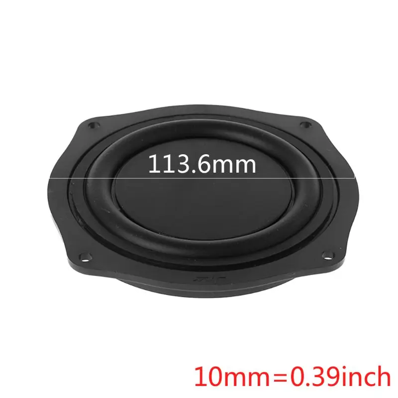 

New 2PCS Bass Vibrating Membrane 4 Inch Loudspeaker Rubber Speaker Vibration Plate Diaphragm Passive Woofer Portable Home-made