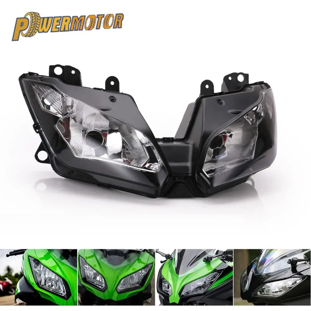 Передний светильник для мотоцикла головы новинка ангельский глаз Kawasaki NINJA 250 300 ZX6R