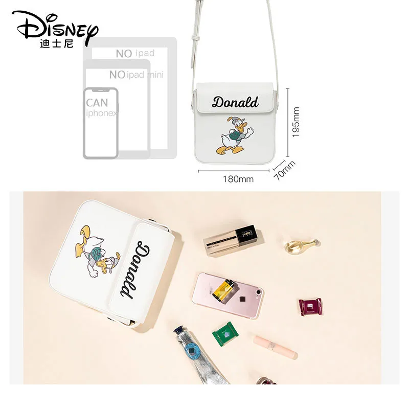 Женская Ретро сумка Disney сумка-мессенджер Дональд Дак на плечо мультяшная женская