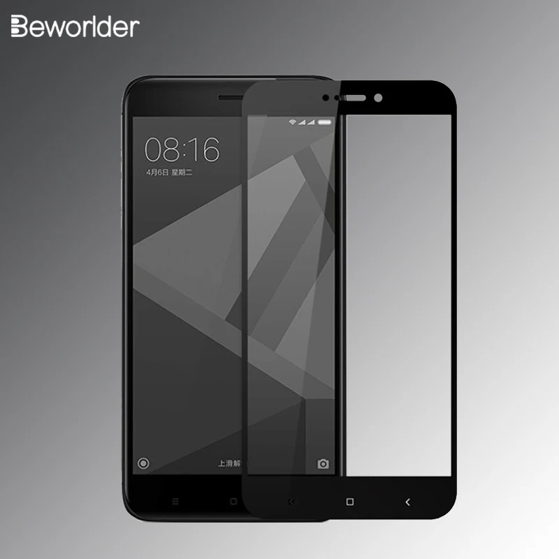 Закаленное стекло Beworlder для Xiaomi Redmi Note 4X защита экрана полное покрытие пленка