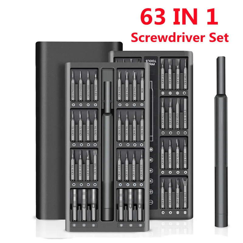 Набор отверток 63 в 1 набор прецизионных магнитных звездообразные шестигранные