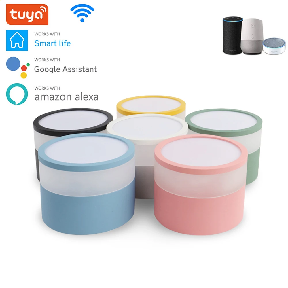 

Умные светодиодные светильники Wi-Fi Tuya, потолочные вечерние пы для кухни, ванной комнаты, домашнего декора, праздничные RGB светильники, совме...