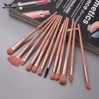 Набор кистей для макияжа Anmor Pro, 12 шт.лот, тени для век, подводка для глаз, веер для бровей, хайлайтер, Кисть для макияжа, лидер продаж