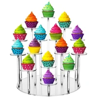 brand new updated stepped acrylic cupcake stand premium cupcake dispiay holder