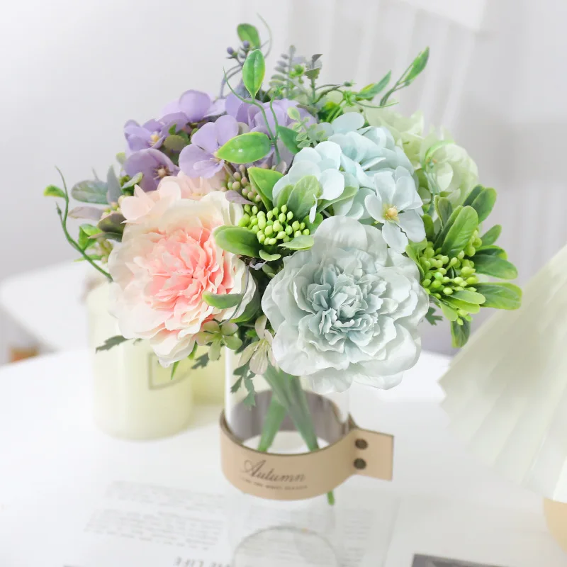 Искусственные дешевые цветы Камелия пион роза шелковые искусственный цветок для