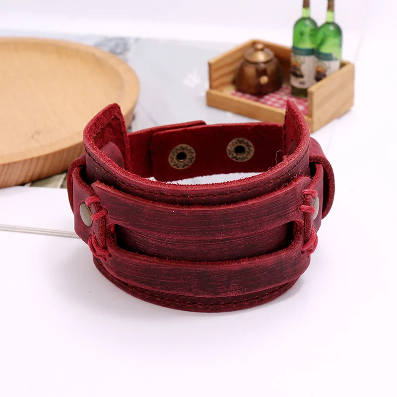 Новые уникальные винтажные кожаные браслеты Джонни Депп для мужчин модные