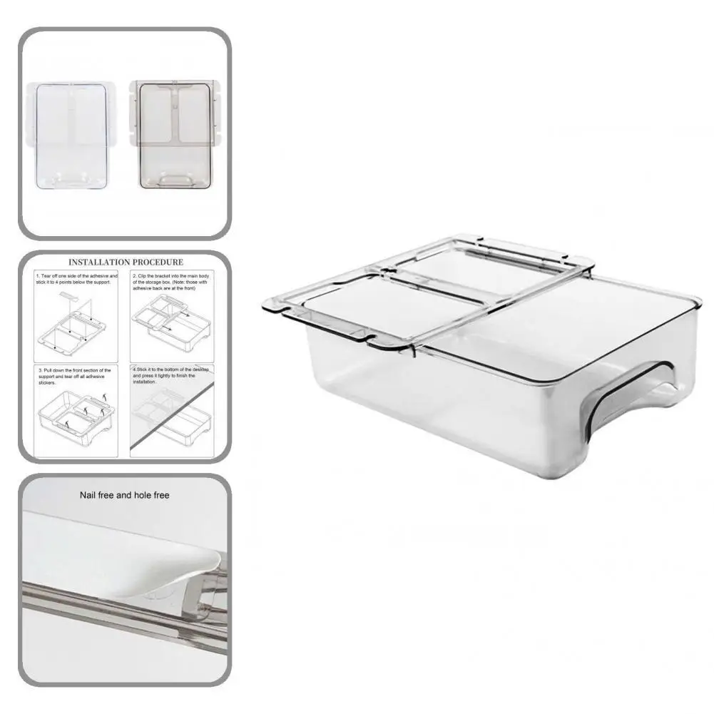 

Modern Useful Silverware Fork Holder Plastic Hidden Sorting Box Large Capacity for Home