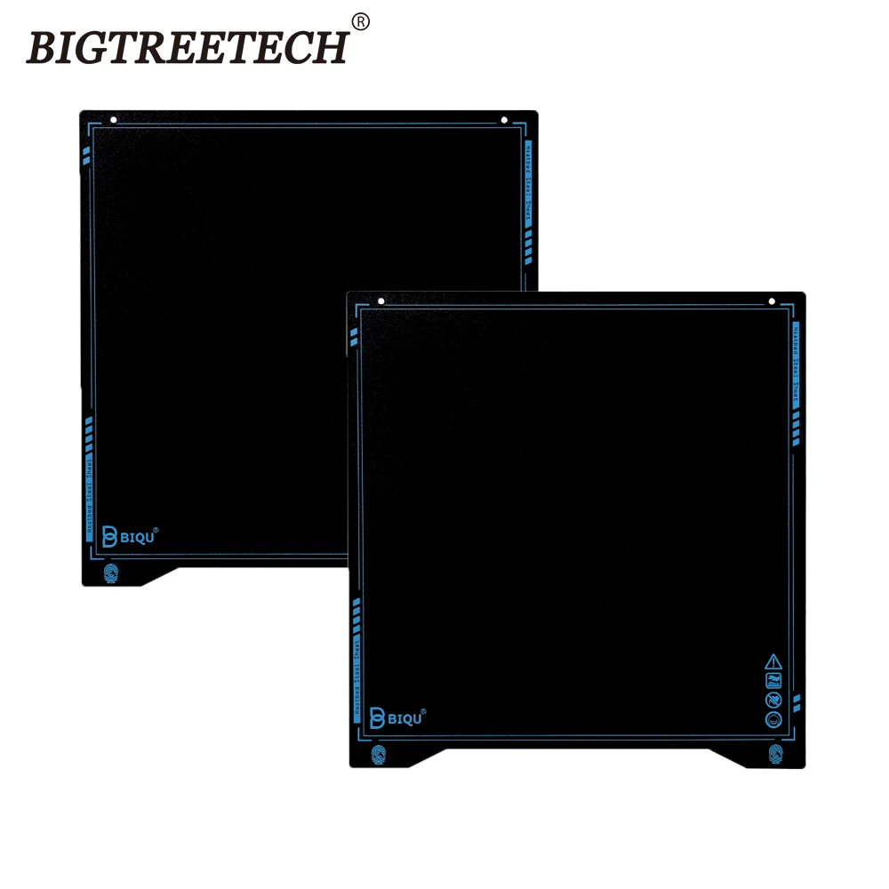 Super da Chapa de Aço da Mola de Biqu Placa de Aço Mega da Impressora Pei para as Peças 3d de Ender3 Plataforma Heatbed i3 Sss 310*310 235*235