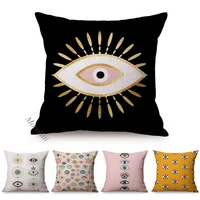 mystic eyes design square cushions cover ethnic minority personality decoration sofa throw pillow case cotton linen pillowsham