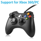 Проводной USB геймпад для Xbox 360, контроллер с двойной вибрацией, беспроводной джойстик Mando для Xbox 360, Windows 7, 8, 10, ПК контроллер