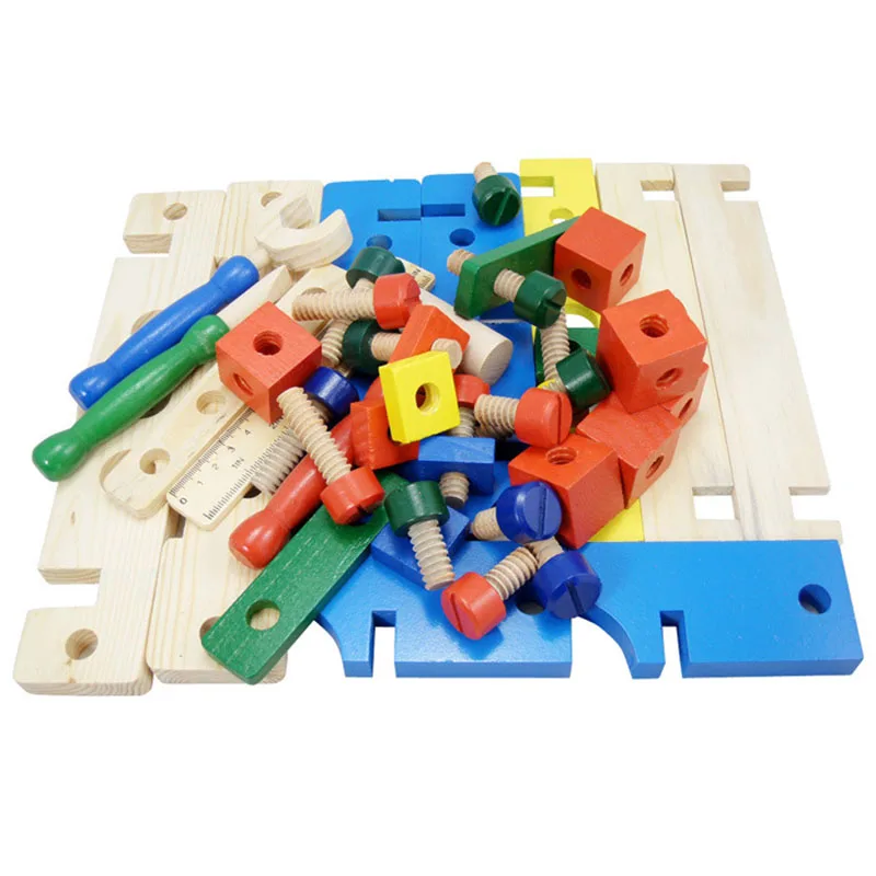 Детская деревянная развивающая игрушка Многофункциональный счастливый