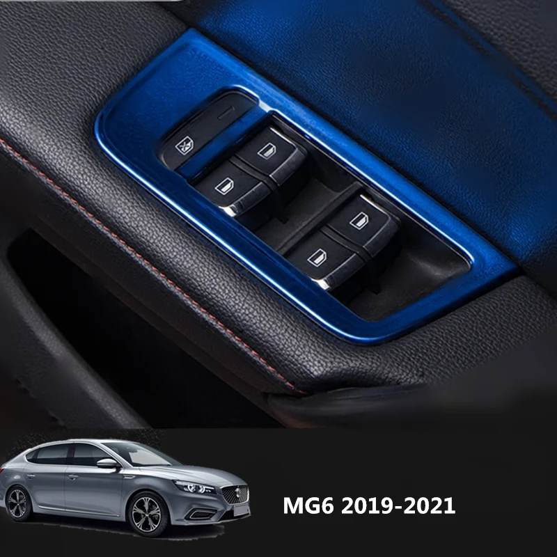Для MG MG6 2019-2021 внутренняя зубчатая панель стеклянная подъемная рамка для