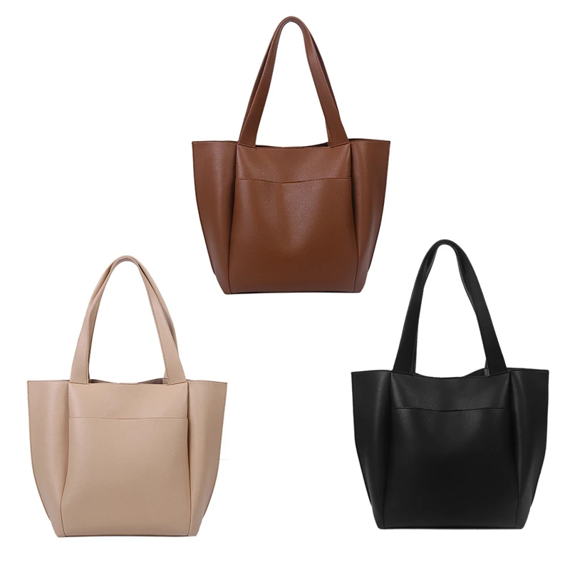 

Totes PU Shopping Bags for Women's Shopper Daily Handbag Female Casual Large Capacity Travel Tote Bags