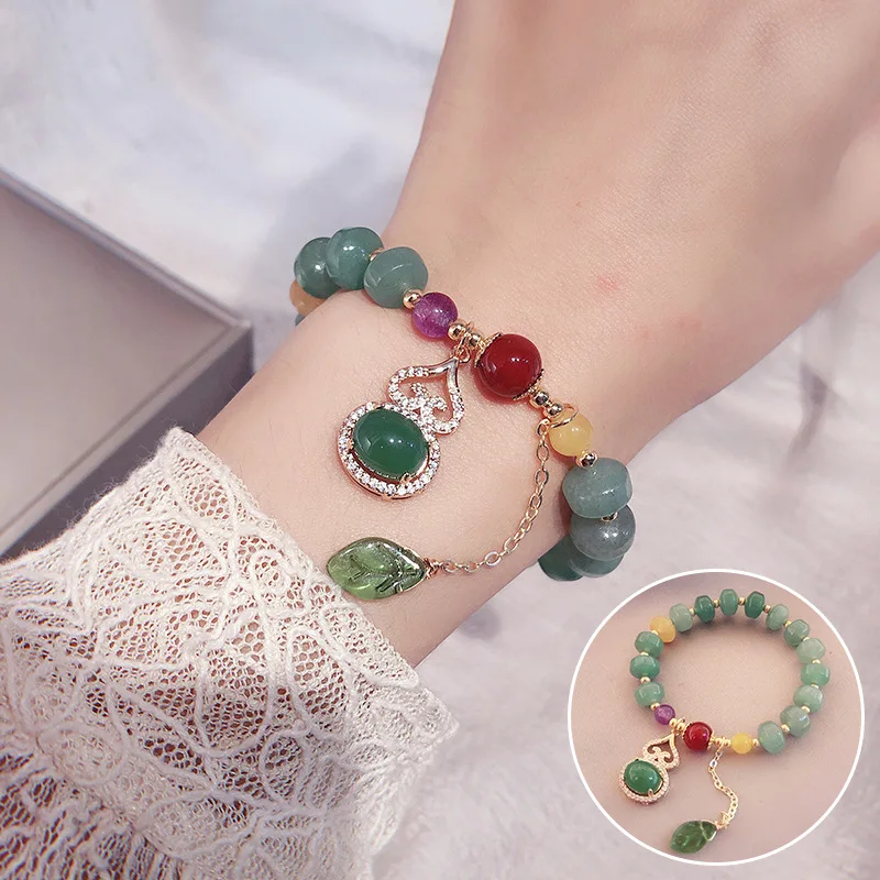 Натуральный агат красочный драгоценный камень передача благословение Тыква