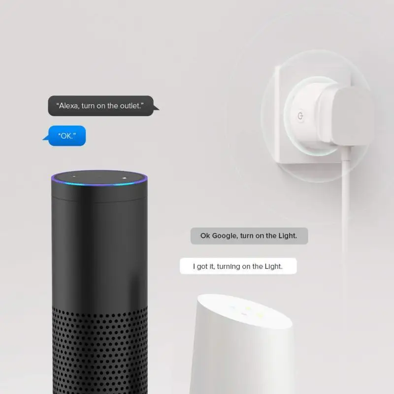 

WIFI tuya smart wireless socket UK plug APP timing Power Statistics monitoring remote control function compatible alexa google