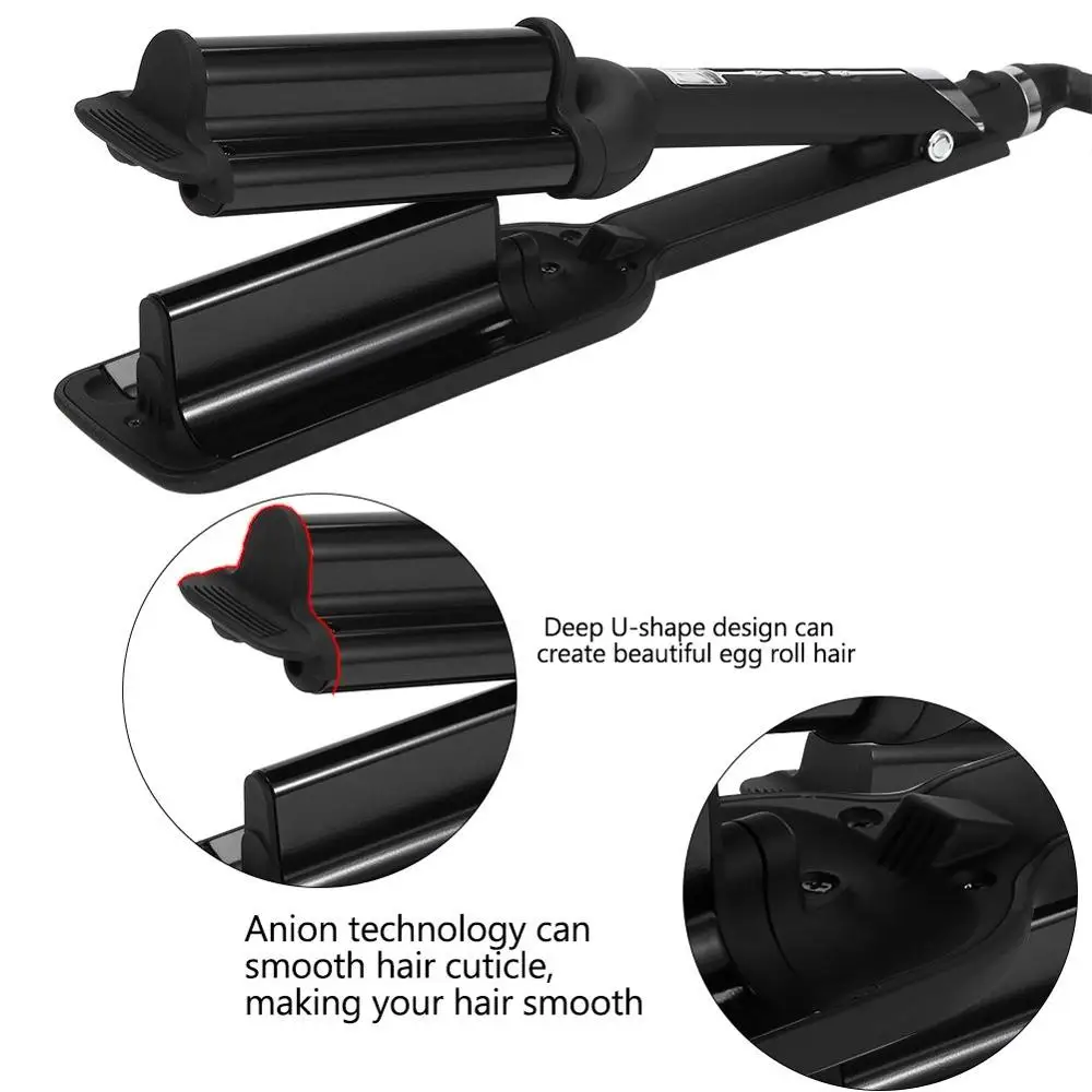 

Big Roll Hair Curlers Egg Roll Bar Cone Head Three Great Curlers Prevent Hot Tube Water Ripple Curling Iron Cake Styling Tool.
