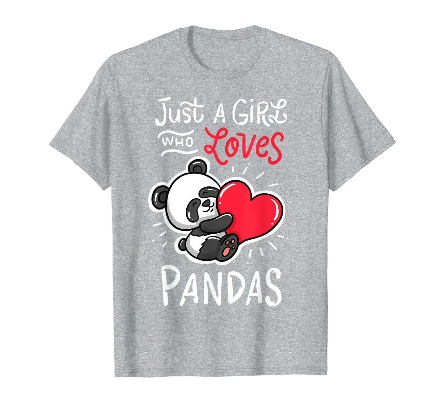 

Panda T Shirt Giant Panda Bear T-Shirt Animal Heart Tee