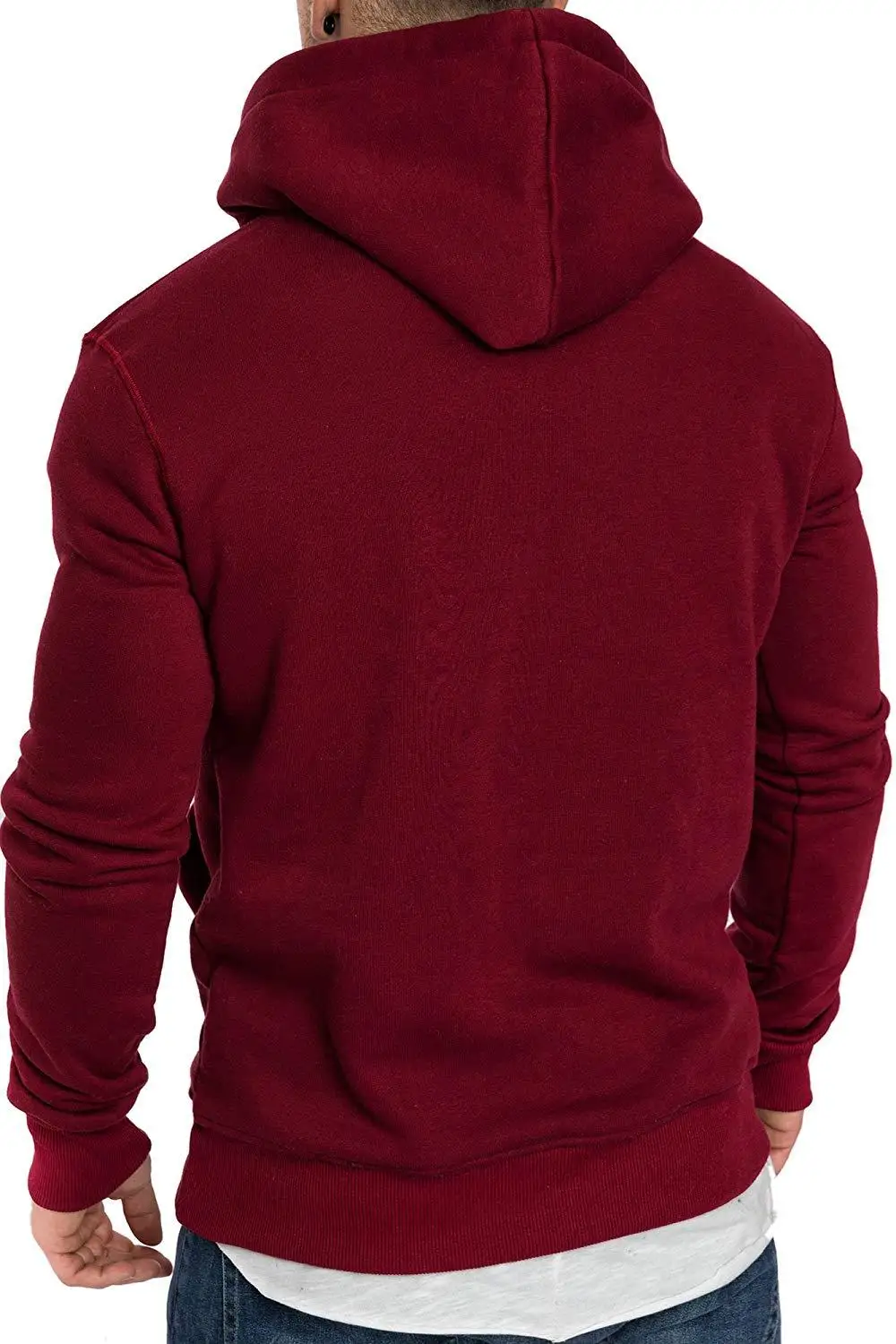 

Unisex Mens New Autumn Winter pocket Solid color Hoody Male Warm Fleece Sweatshirt Brand Men Hooded Sweat Shirts