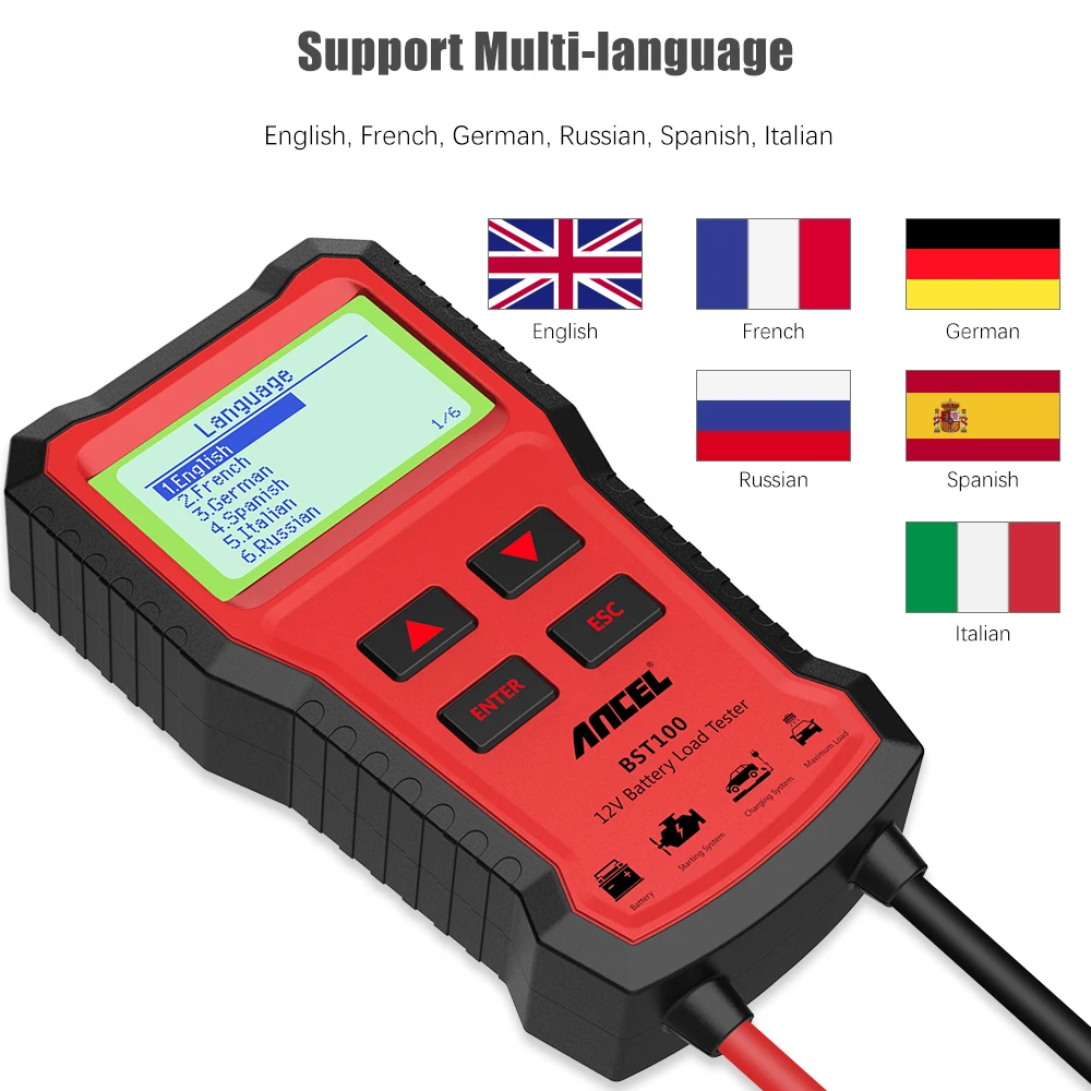 Диагностический прибор ANCEL BST100 диагностический OBD2 12 В PK KW600 | Автомобили и