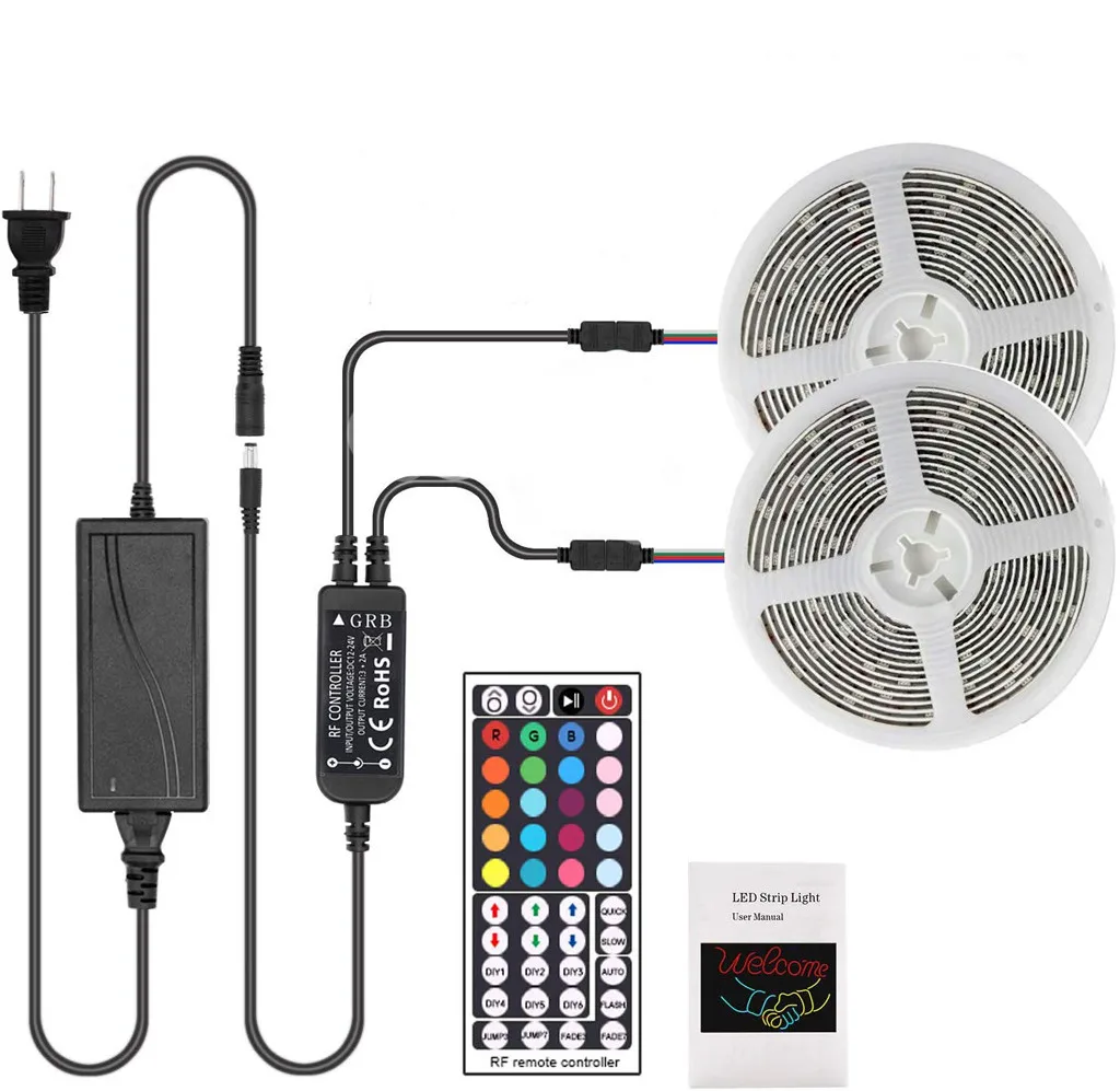 Комплект светодиодных панелей с пультом дистанционного управления 2x5 м (всего 5050