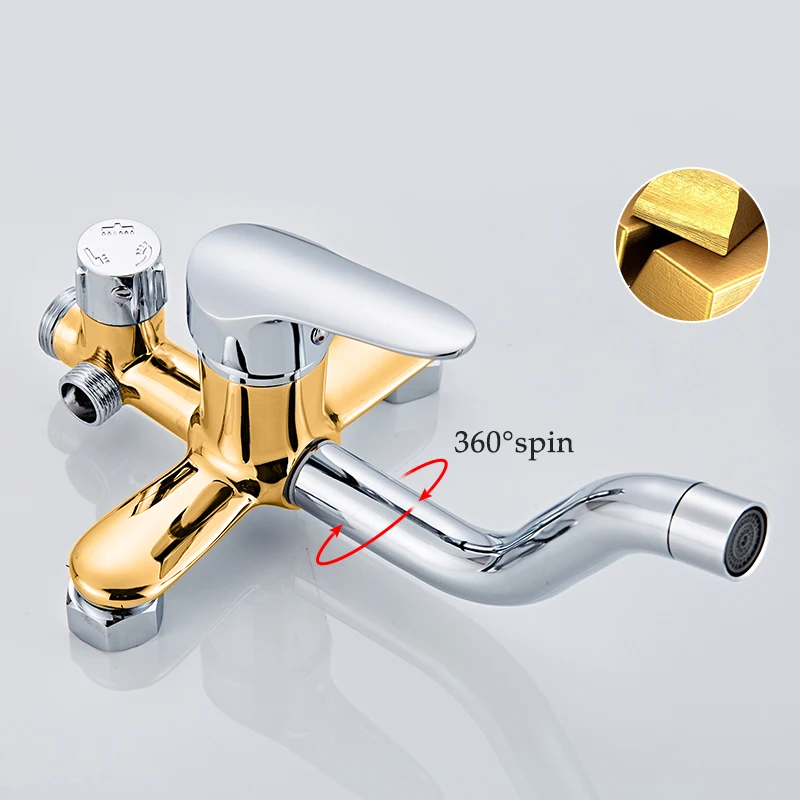 xaozo bathroom shower set spa shower head bath shower rotatable mixer with hand shower faucets rainfall chrome showers copper free global shipping