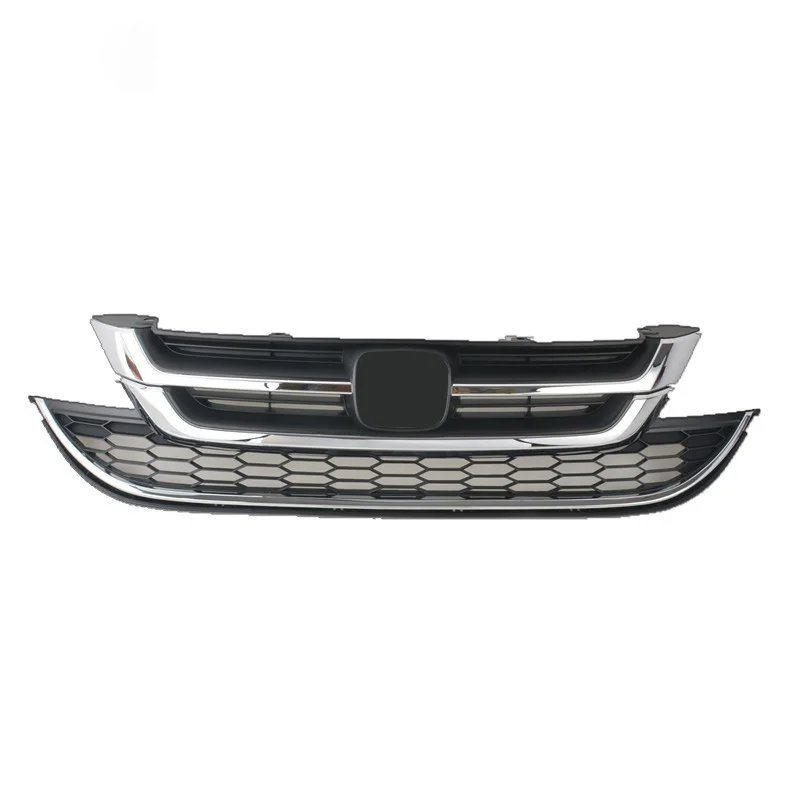 Новинка для Honda CRV CR-V 2010 2011 хромированный черный Передний бампер верхняя решетка