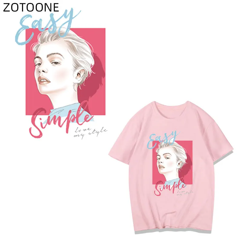 Термоклейкие нашивки ZOTOONE с надписью полосатые модные для девочек аппликация на