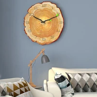 vintage wooden wall clock modern design vintage rustic retro clock home office cafe decoration art large wall watch living room