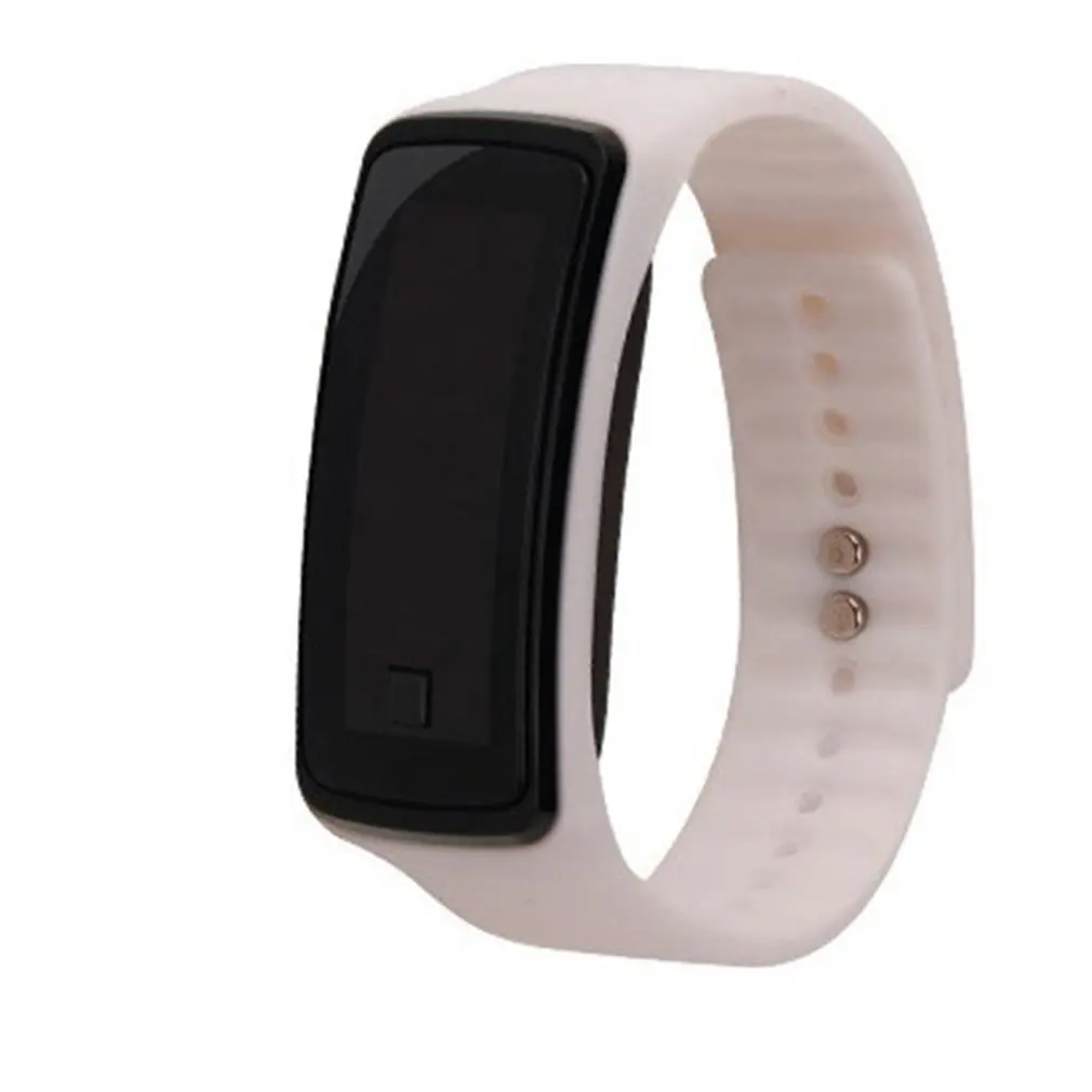 

Newest Children LED Sports Bracelet Clock Unisex Men Women Wristband Fashion Silicone Gel Digital Wrist Watch Lightweight