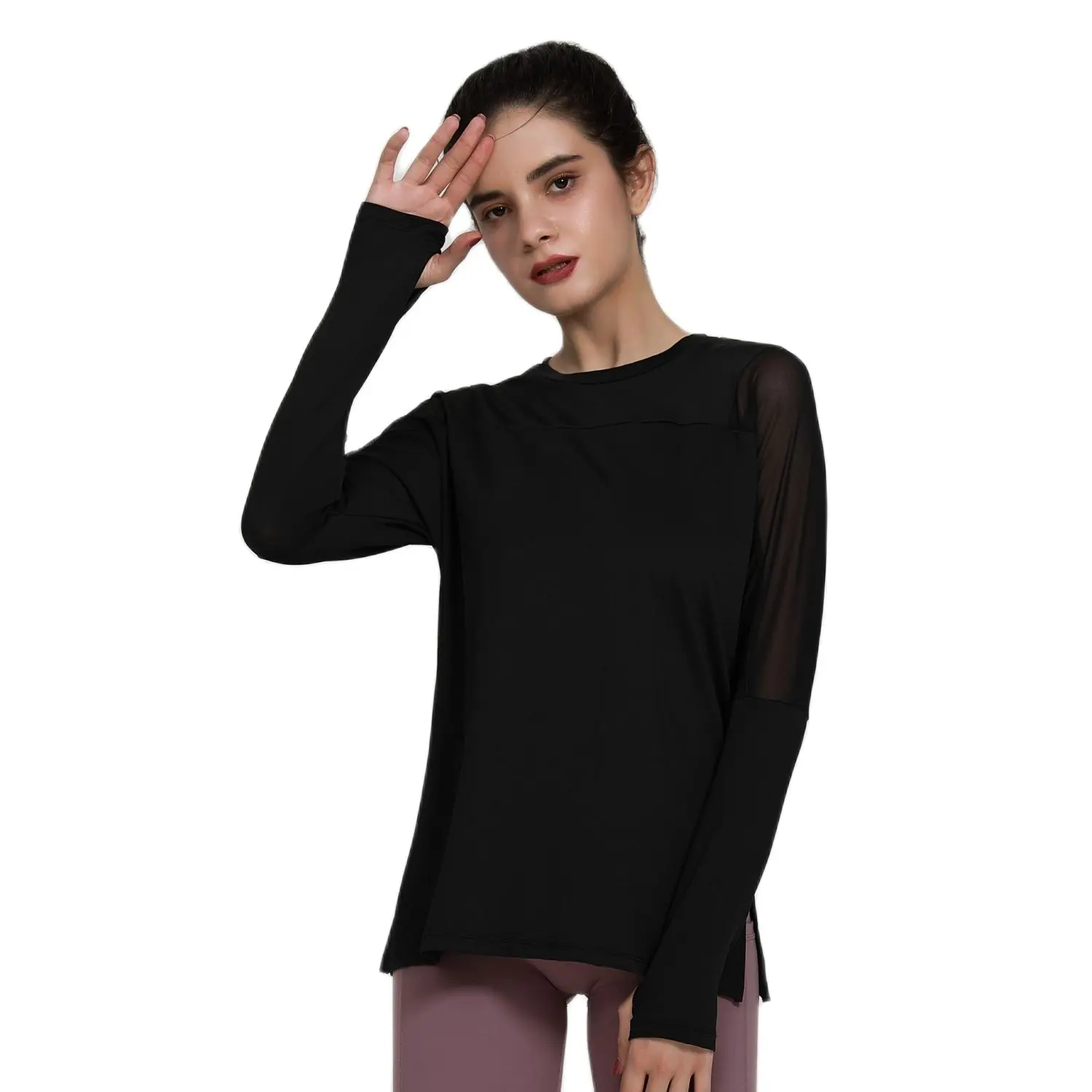 Сетчатый Быстросохнущий Спортивный Топ женские свободные рубашки для фитнеса