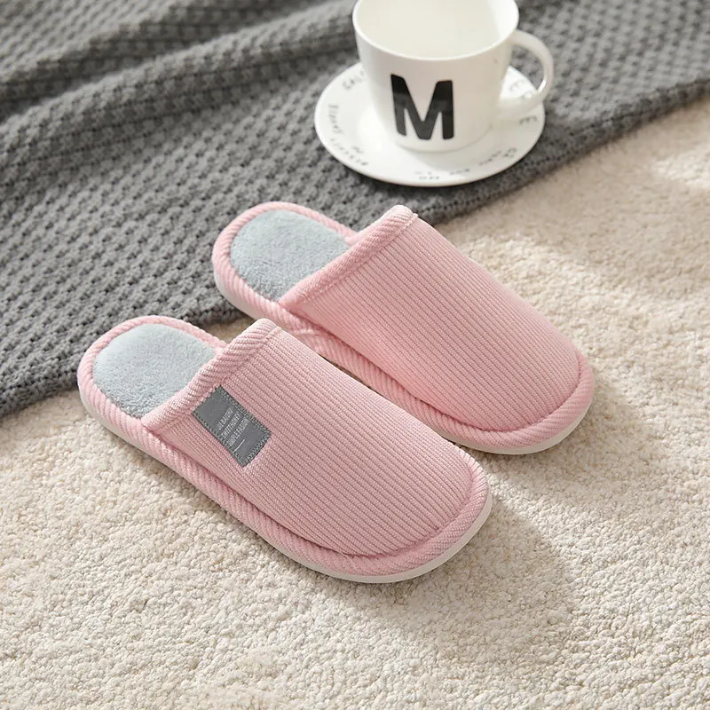 2021 New Winter Home Slippers Cartoon Shoes Non-slip Soft Winter Warm House Slippers Indoor Bedroom Lovers Couples