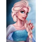 Disney платье принцессы Эльзы; 5D DIY Алмазная картина алмазной мозаики вышивка, топ с длинными рукавами и украшение комнаты наборы для вышивки крестом Декор