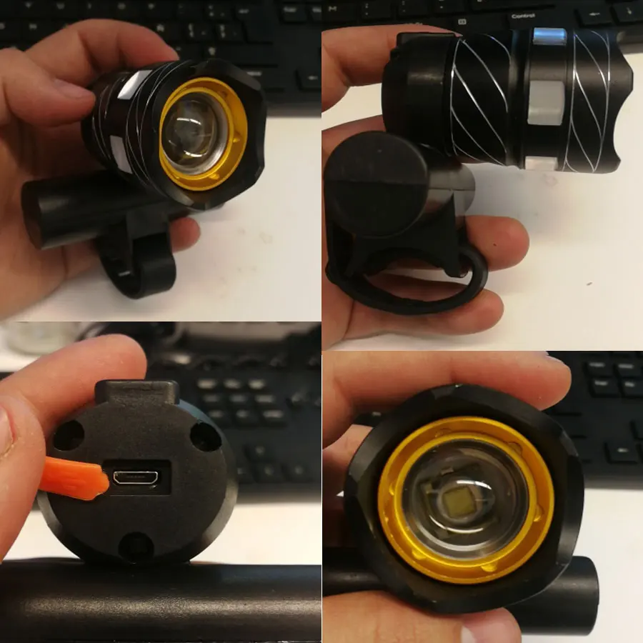 ROCKBROS синтетический светильник 12000 люмен USB сзади Велосипеды спереди светодиодный