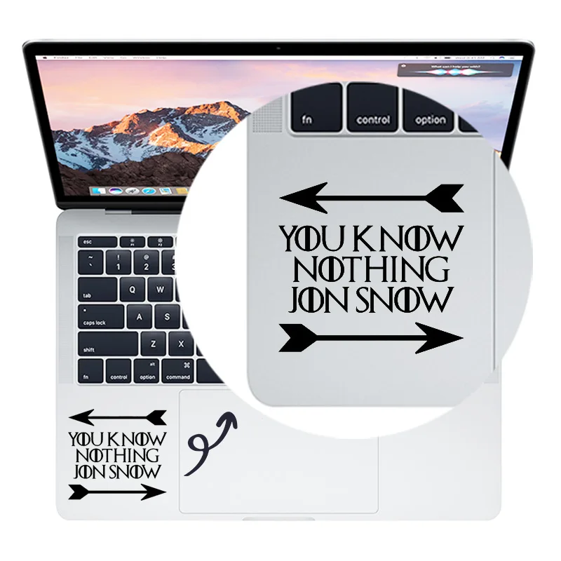 Наклейка виниловая с цитатами для Apple Macbook Pro/Air/Retina 11 12 13 15 наклейка на трекпад Mac вы