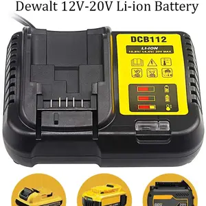 dcb112 replacement li ion battery charger for dewalt 12 v 14 4v 18v lithium cells battery charger best price free global shipping