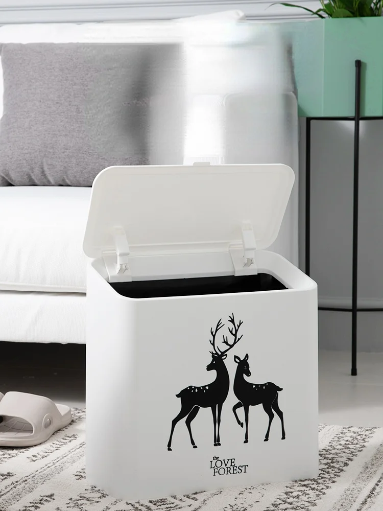 

Современная корзина для мусора для спальни, креативная прямоугольная напольная корзина для мусора в скандинавском стиле, корзина для мусор...