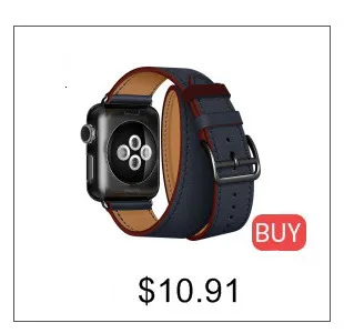 wrist Band for Apple Watch 44mm 40mm genuine leather loop 38mm 42mm for iwatch series 5 4 3 2 1 Strap link Bracelet women straps