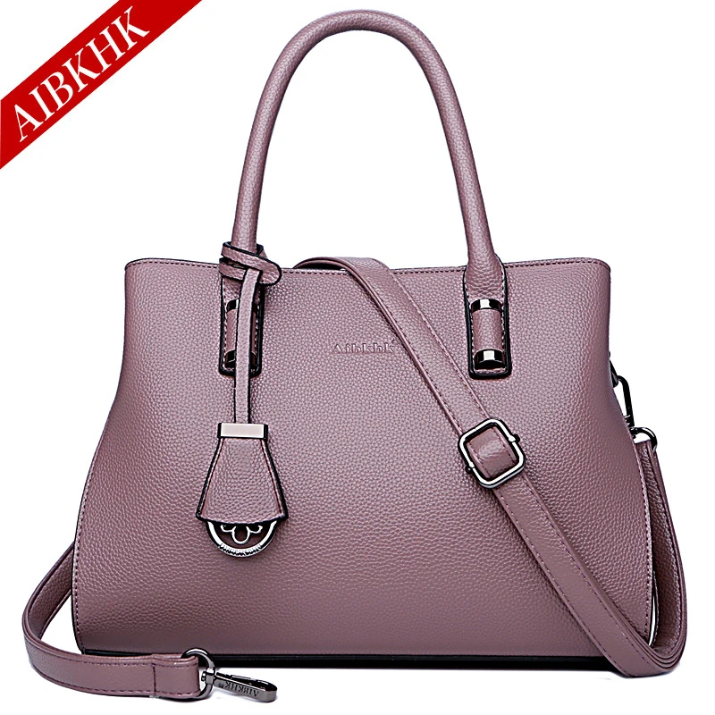 S9212-Purple Роскошные Сумки женские Сумки Дизайнерская кожаная сумочка черная Наплечная Сумка с принтом женские ручные сумки винтажные сумки из телячьей кожи сумка - Цвет: S9212-Purple