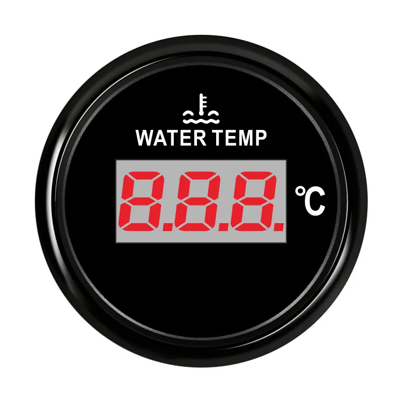 Цифровой измеритель температуры воды для автомобиля лодки 52 мм с подсветильник
