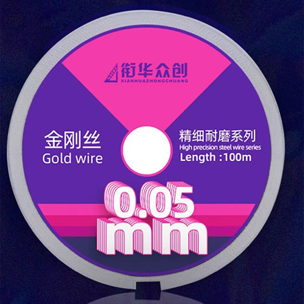 0.028mm LCD Screen Cutting Nano Gold Steel Wire For Samsung Curved OLED Display Glass Splitting Line Mobile Phone Repair Tools